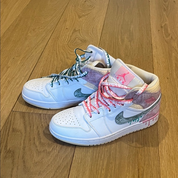 Nike Kids Sneakers White, Pink, Teal